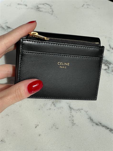 celine compact triomphe wallet|Celine detachable wallet.